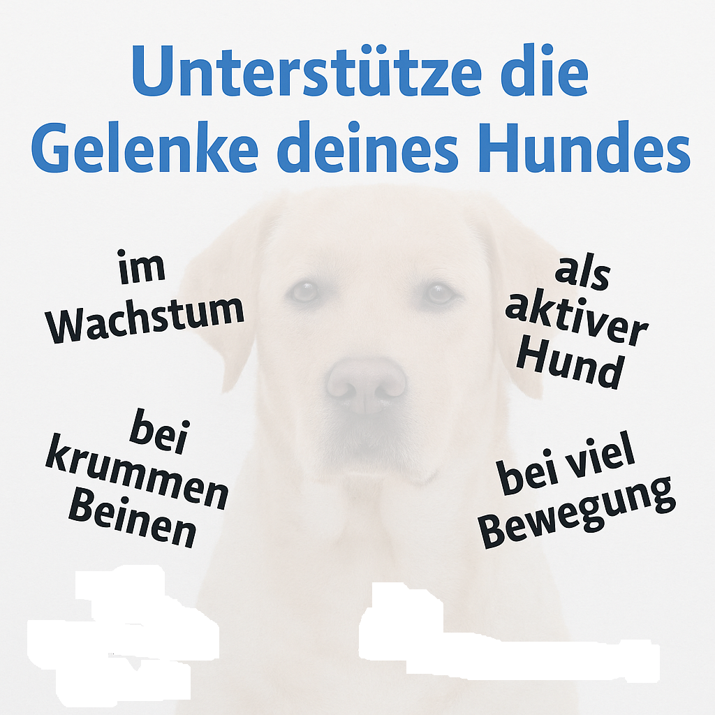 Grünlippmuschel Pulver Hund (für junge aktive Hunde/Welpen), extra mit Glucosamin, anstatt Gelenktabletten Hund, hohe Akzeptanz durch Vanillearoma, HGM 500g - von Tierarzt Dr. Knoop