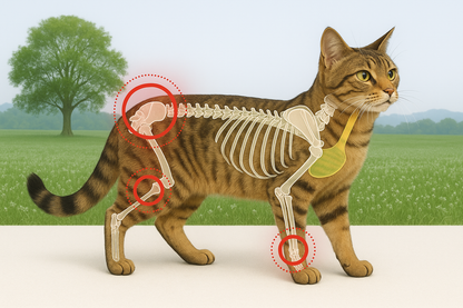 Katze Gelenkpulver Senior - steigert Bewegungsfreude im Alter - Teufelskralle + Grünlippmuschel + Glucosamin, HGMforte 220 g - von Tierarzt Dr. Knoop